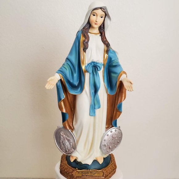 12" Our Lady of Grace Statue/ Our Lady of the Miraculous Medal ๐ - Picture 9 of 10